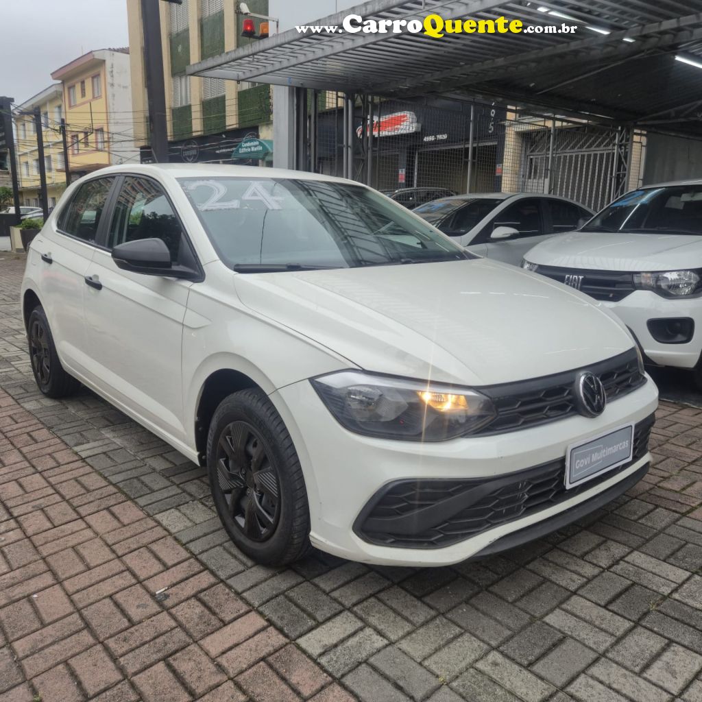 VOLKSWAGEN   POLO TRACK 1.0 FLEX 12V 5P   BRANCO 2024 1.0 FLEX - Loja