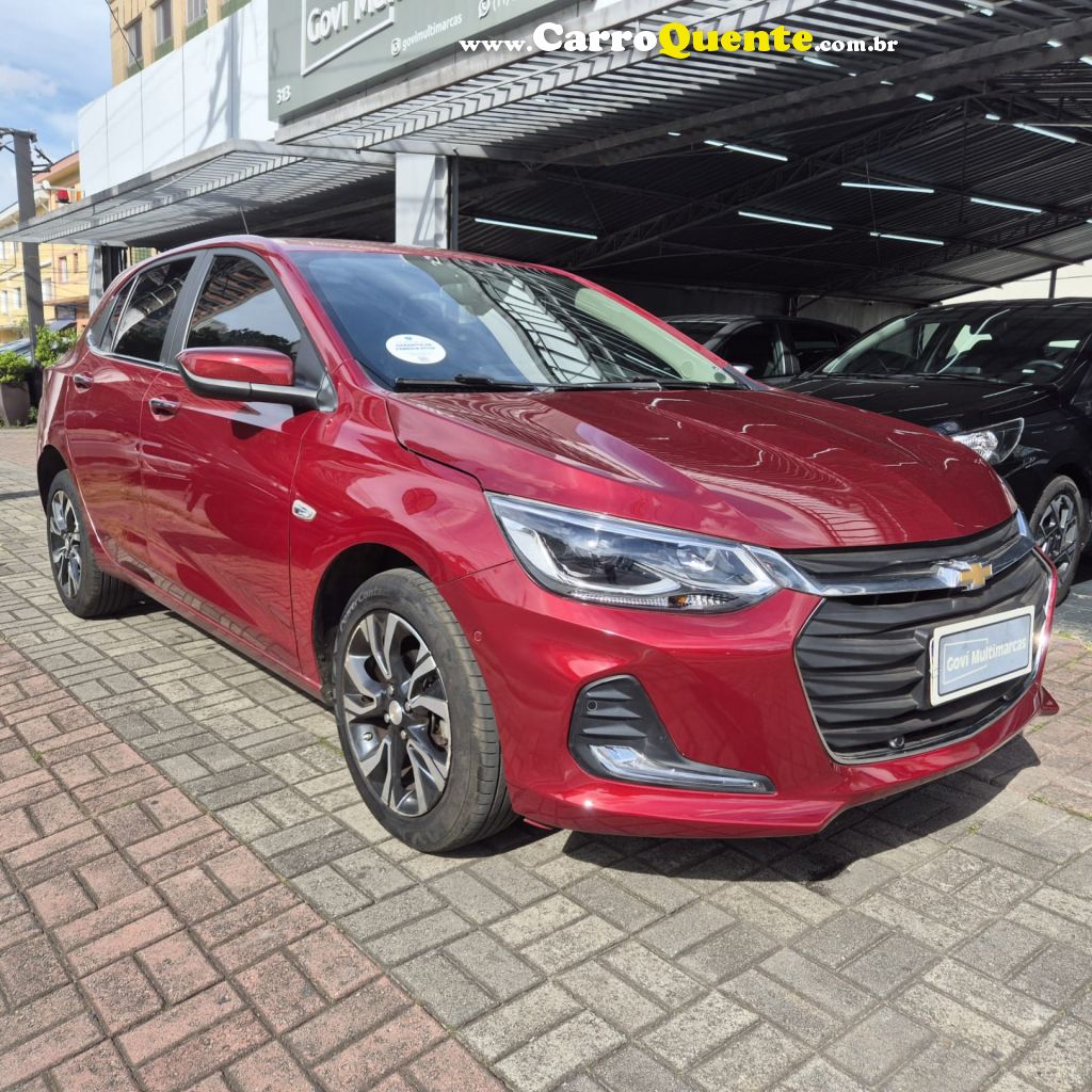 CHEVROLET   ONIX HATCH PREM. 1.0 12V TB FLEX 5P AUT.   VERMELHO 2024 1.0 FLEX - Loja