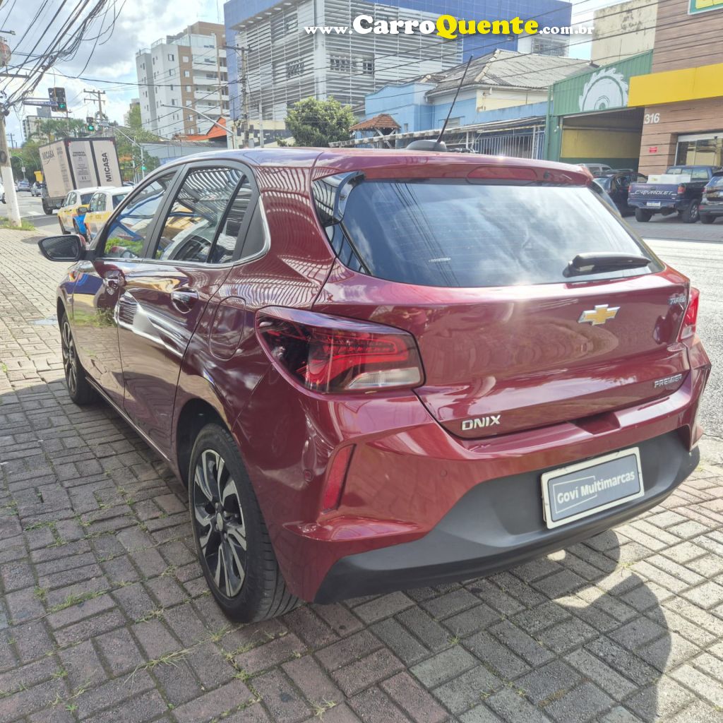 CHEVROLET   ONIX HATCH PREM. 1.0 12V TB FLEX 5P AUT.   VERMELHO 2024 1.0 FLEX - Loja