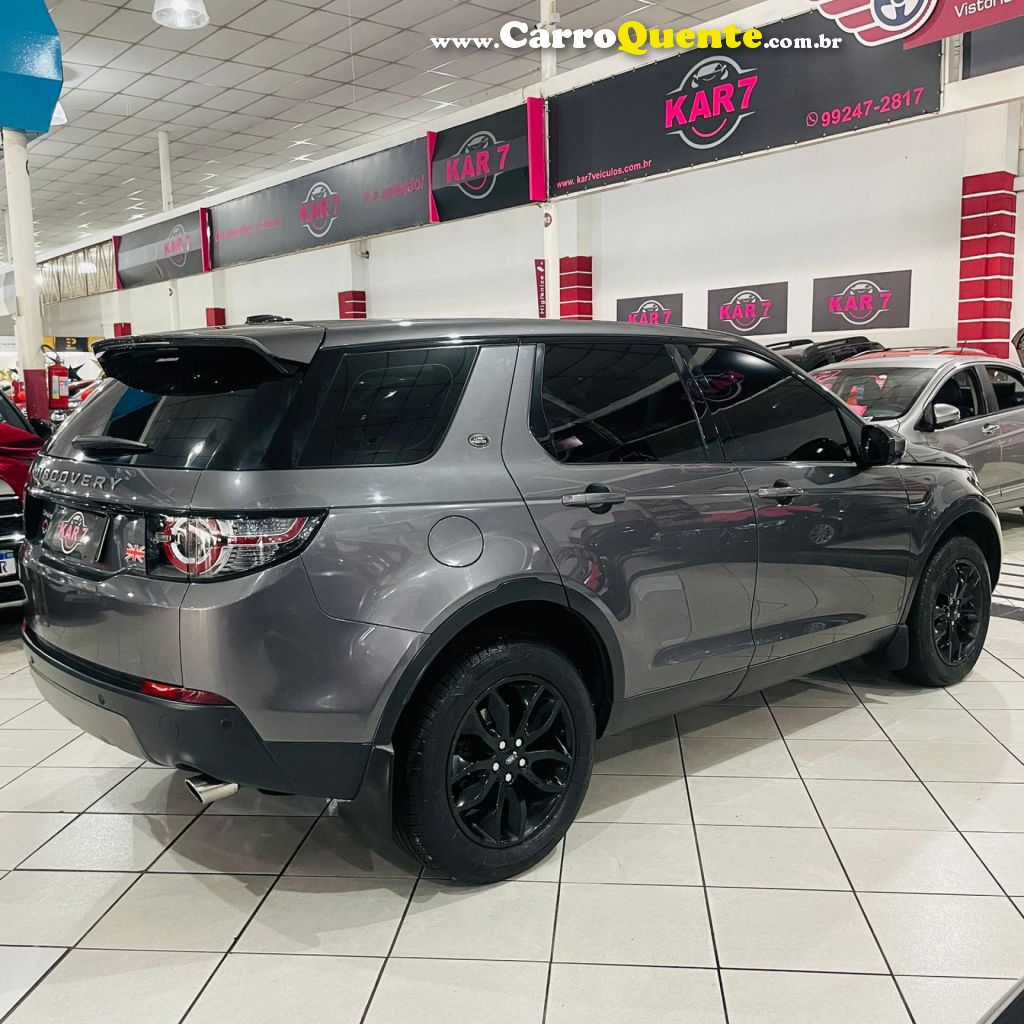 LAND ROVER   DISCOVERY SPORT SE 2.2 4X4 DIESEL AUT.   CINZA 2016 2.2 DIESEL - Loja