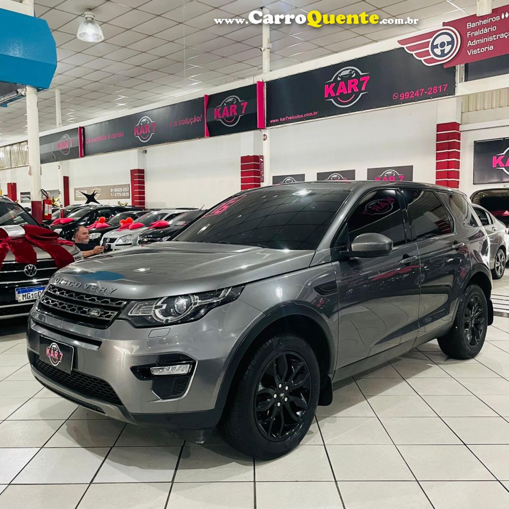 LAND ROVER   DISCOVERY SPORT SE 2.2 4X4 DIESEL AUT.   CINZA 2016 2.2 DIESEL - Loja