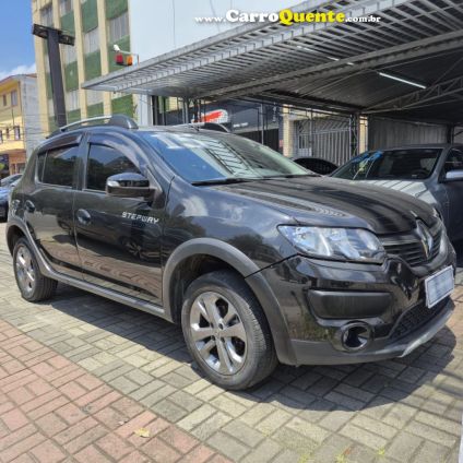 RENAULT   SANDERO STEPWAY HI-POWER 1.6 8V 5P   PRETO 2015 1.6 FLEX