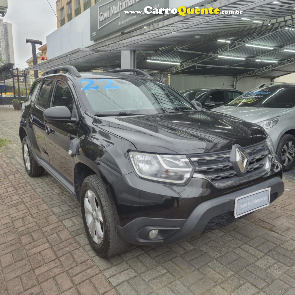 RENAULT   DUSTER ZEN 1.6 16V FLEX AUT.   PRETO 2022 1.6 FLEX - Loja