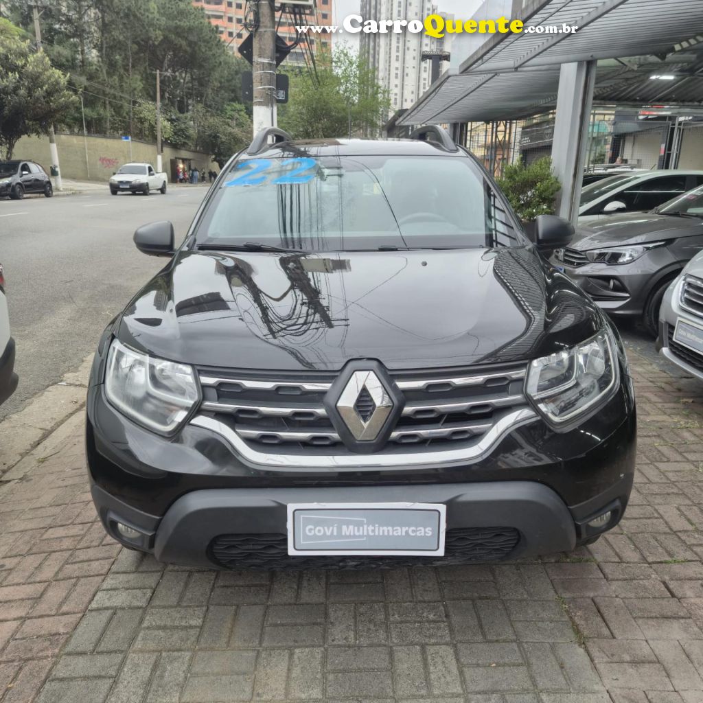 RENAULT   DUSTER ZEN 1.6 16V FLEX AUT.   PRETO 2022 1.6 FLEX - Loja