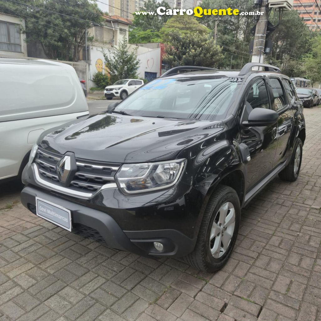RENAULT   DUSTER ZEN 1.6 16V FLEX AUT.   PRETO 2022 1.6 FLEX - Loja