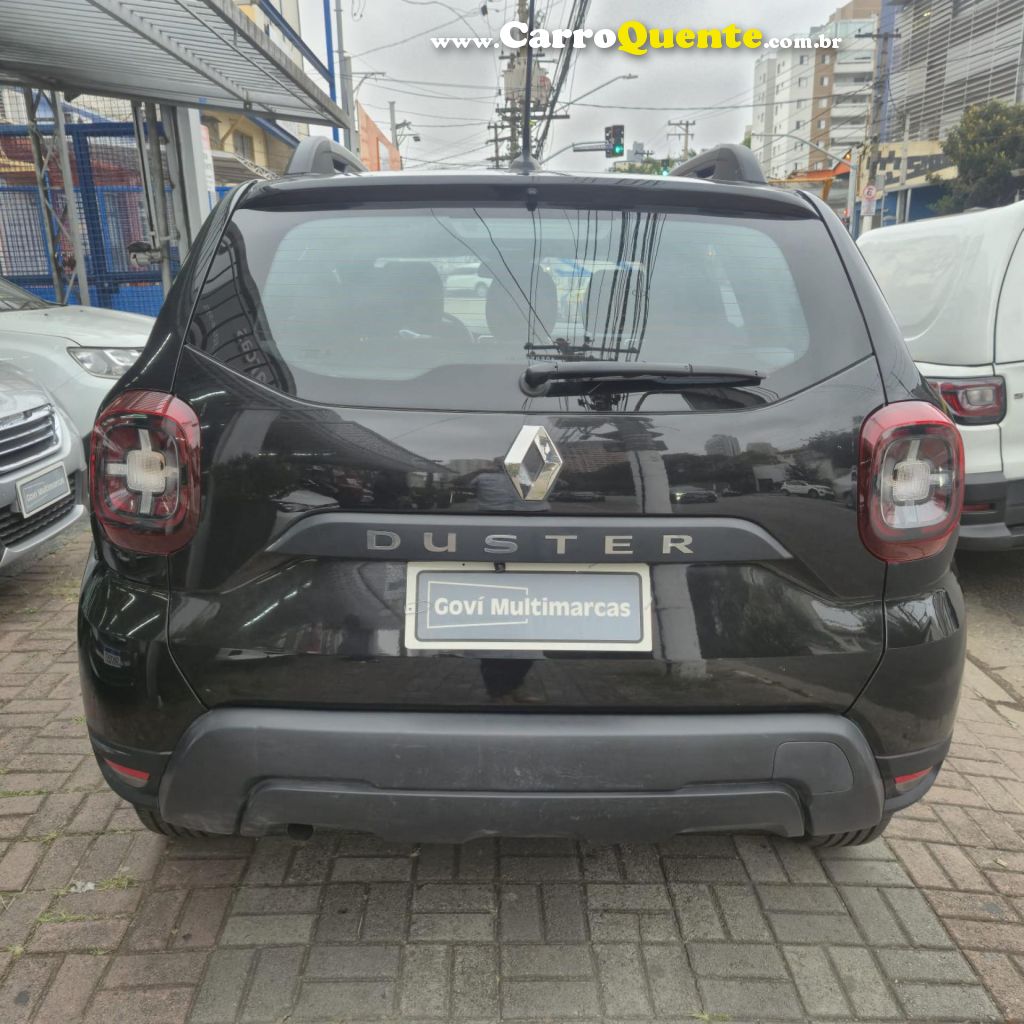 RENAULT   DUSTER ZEN 1.6 16V FLEX AUT.   PRETO 2022 1.6 FLEX - Loja