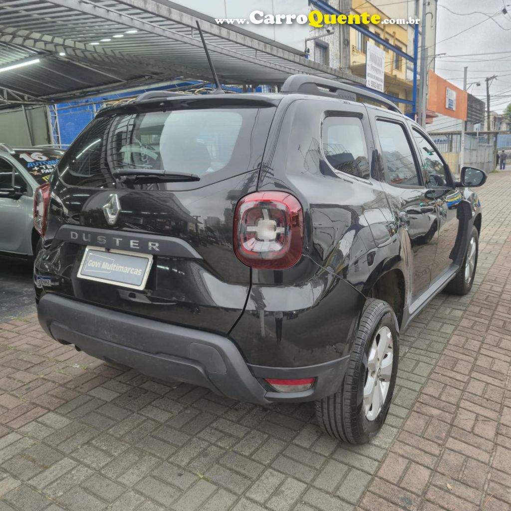 RENAULT   DUSTER ZEN 1.6 16V FLEX AUT.   PRETO 2022 1.6 FLEX - Loja