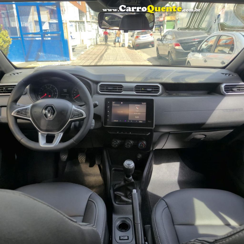 RENAULT   DUSTER ZEN 1.6 16V FLEX MEC.   BRANCO 2021 1.6 FLEX - Loja