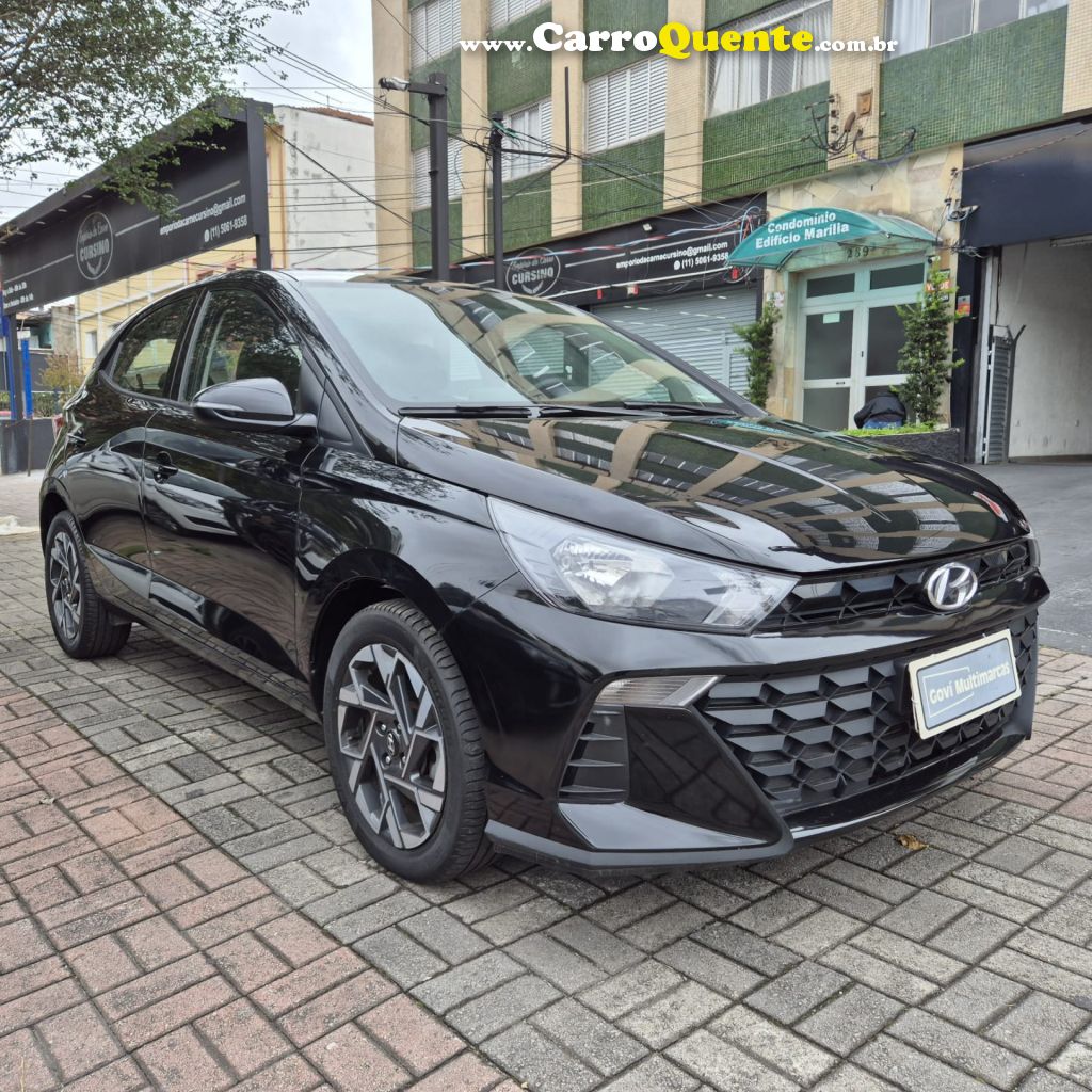 HYUNDAI   HB20 COMFORT 1.0 TB FLEX 12V AUT   PRETO 2024 1.0 FLEX - Loja