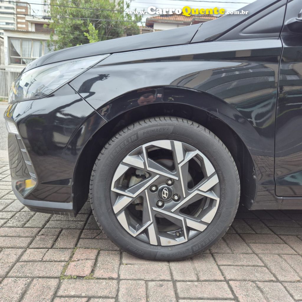 HYUNDAI   HB20 COMFORT 1.0 TB FLEX 12V AUT   PRETO 2024 1.0 FLEX - Loja