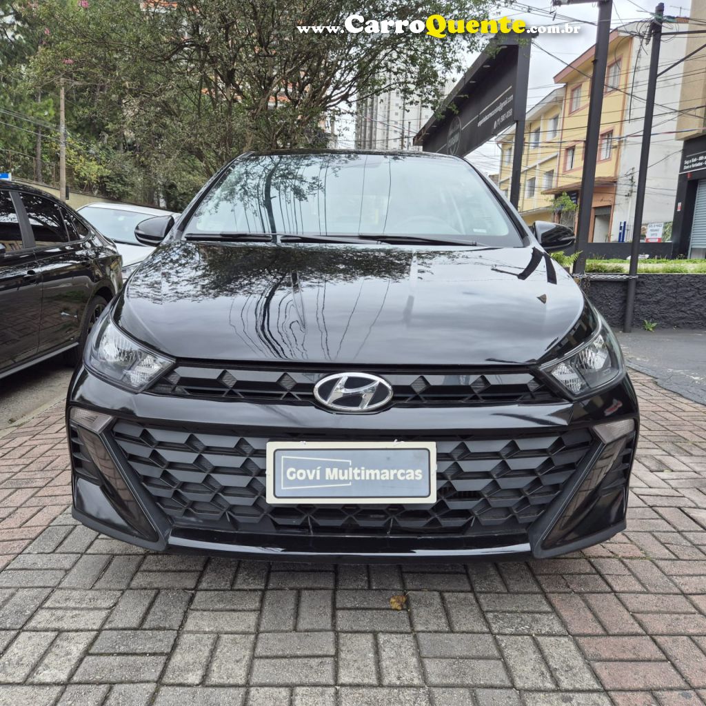 HYUNDAI   HB20 COMFORT 1.0 TB FLEX 12V AUT   PRETO 2024 1.0 FLEX - Loja