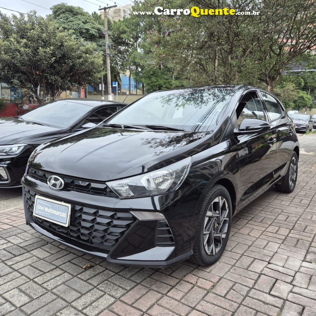 HYUNDAI   HB20 COMFORT 1.0 TB FLEX 12V AUT   PRETO 2024 1.0 FLEX - Loja