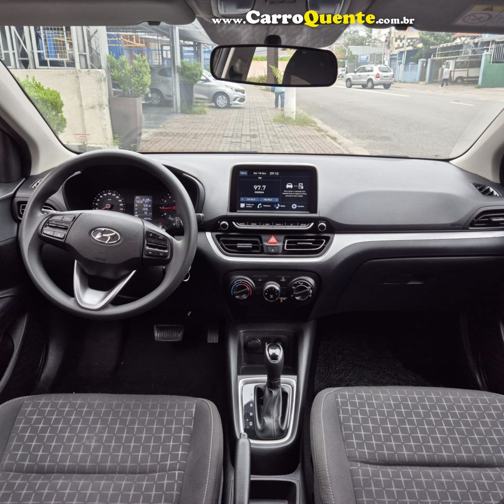 HYUNDAI   HB20 COMFORT 1.0 TB FLEX 12V AUT   PRETO 2024 1.0 FLEX - Loja