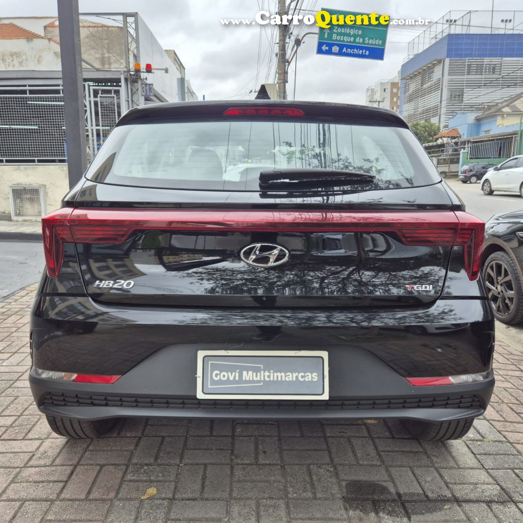 HYUNDAI   HB20 COMFORT 1.0 TB FLEX 12V AUT   PRETO 2024 1.0 FLEX - Loja
