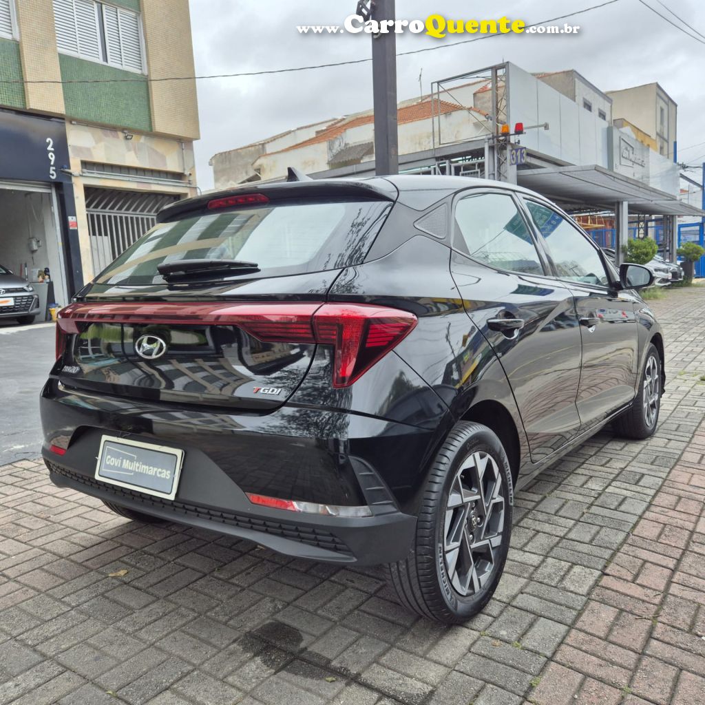 HYUNDAI   HB20 COMFORT 1.0 TB FLEX 12V AUT   PRETO 2024 1.0 FLEX - Loja