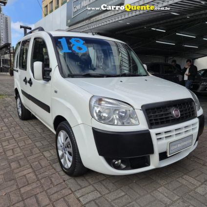 FIAT   DOBLO ESSENCE 1.8 FLEX 16V 5P   BRANCO 2018 1.8 FLEX