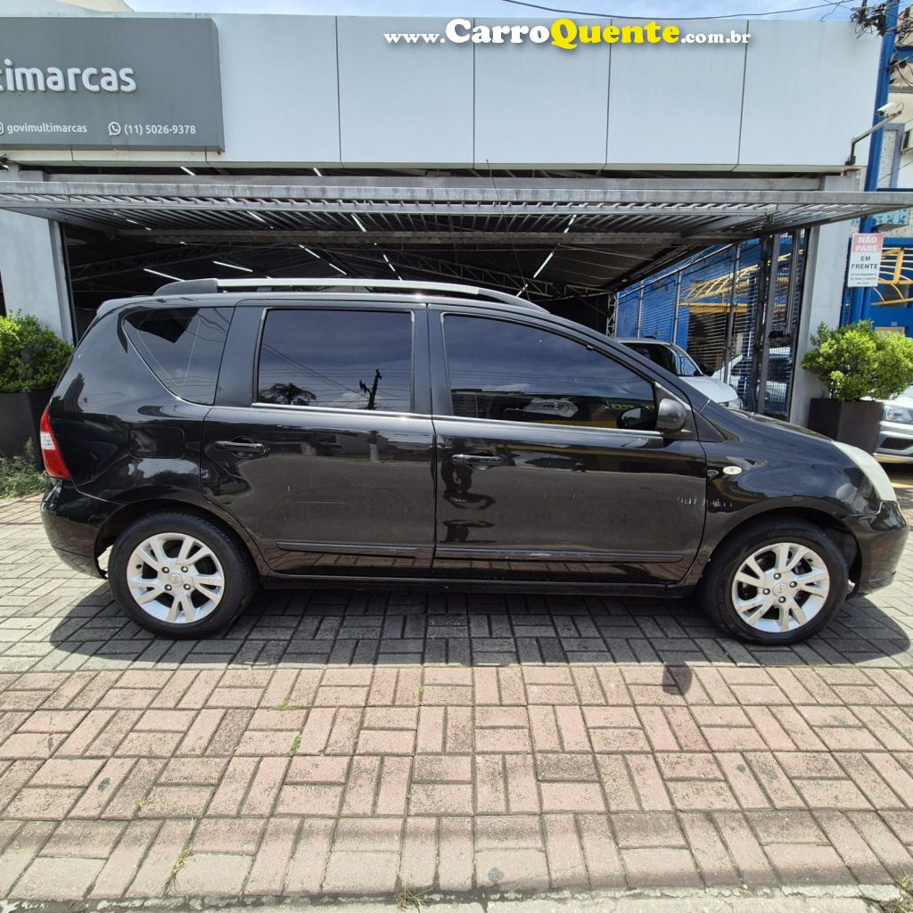 NISSAN   LIVINA S 1.8 16V FLEX FUEL AUT.   PRETO 2014 1.8 FLEX - Loja