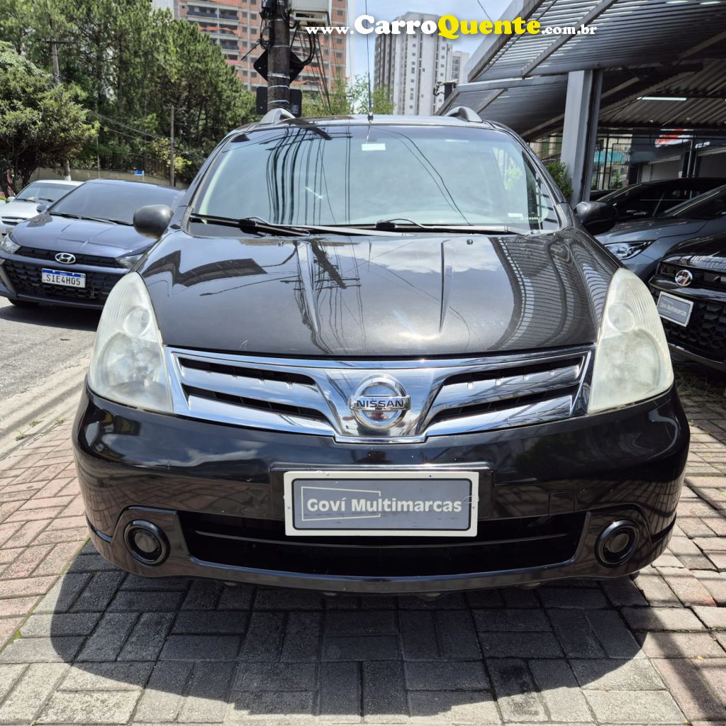 NISSAN   LIVINA S 1.8 16V FLEX FUEL AUT.   PRETO 2014 1.8 FLEX - Loja