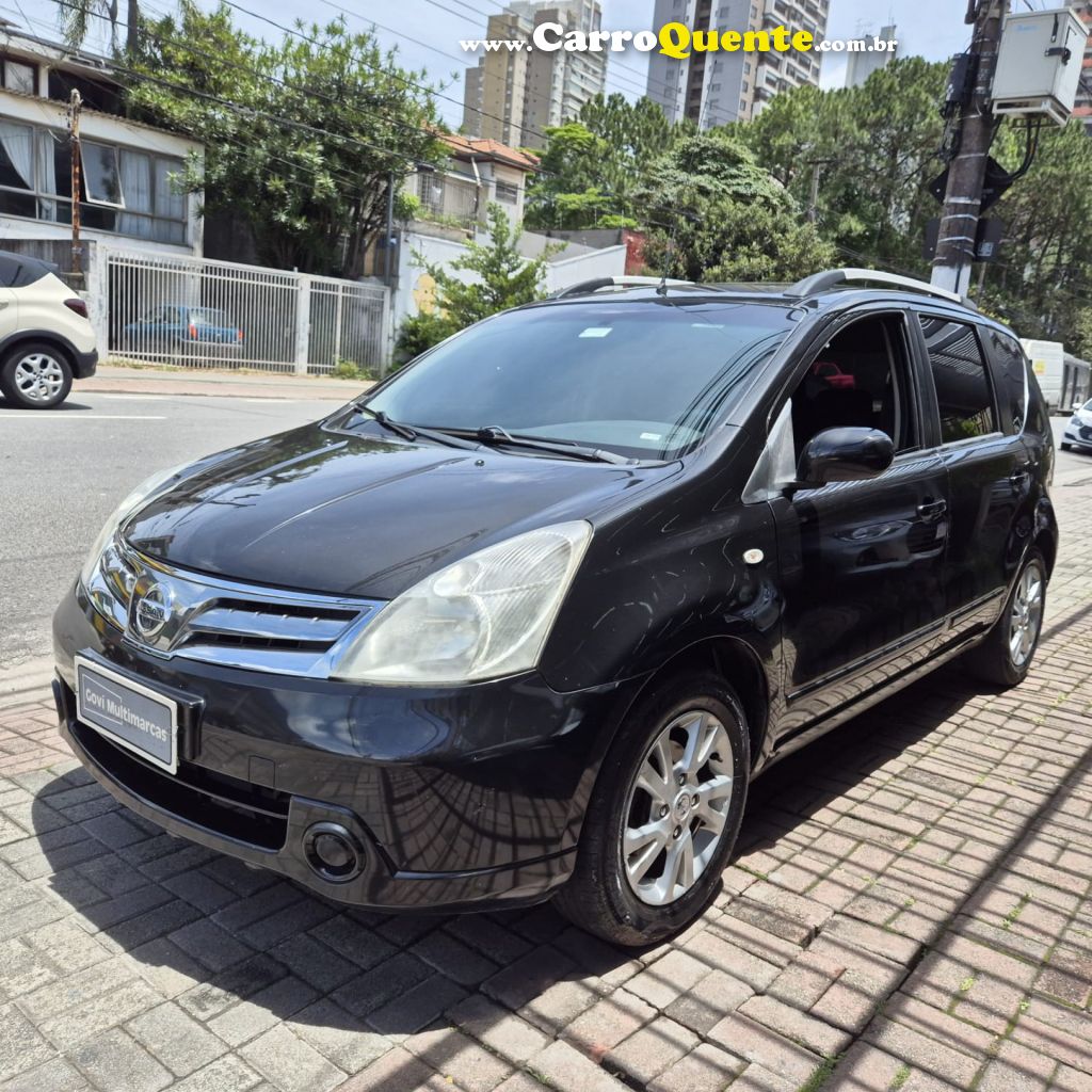 NISSAN   LIVINA S 1.8 16V FLEX FUEL AUT.   PRETO 2014 1.8 FLEX - Loja
