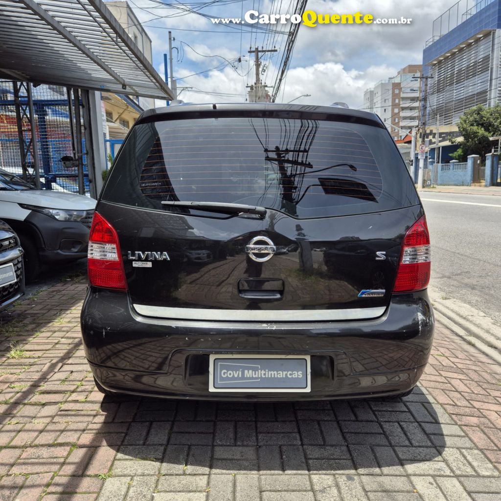 NISSAN   LIVINA S 1.8 16V FLEX FUEL AUT.   PRETO 2014 1.8 FLEX - Loja