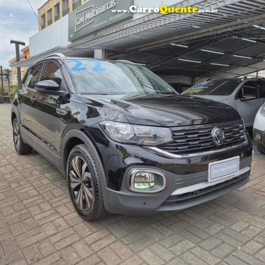 VOLKSWAGEN   T-CROSS HIG. 250 TSI 1.4 FLEX 16V 5P AUT   PRETO 2022 1.4 FLEX - Loja
