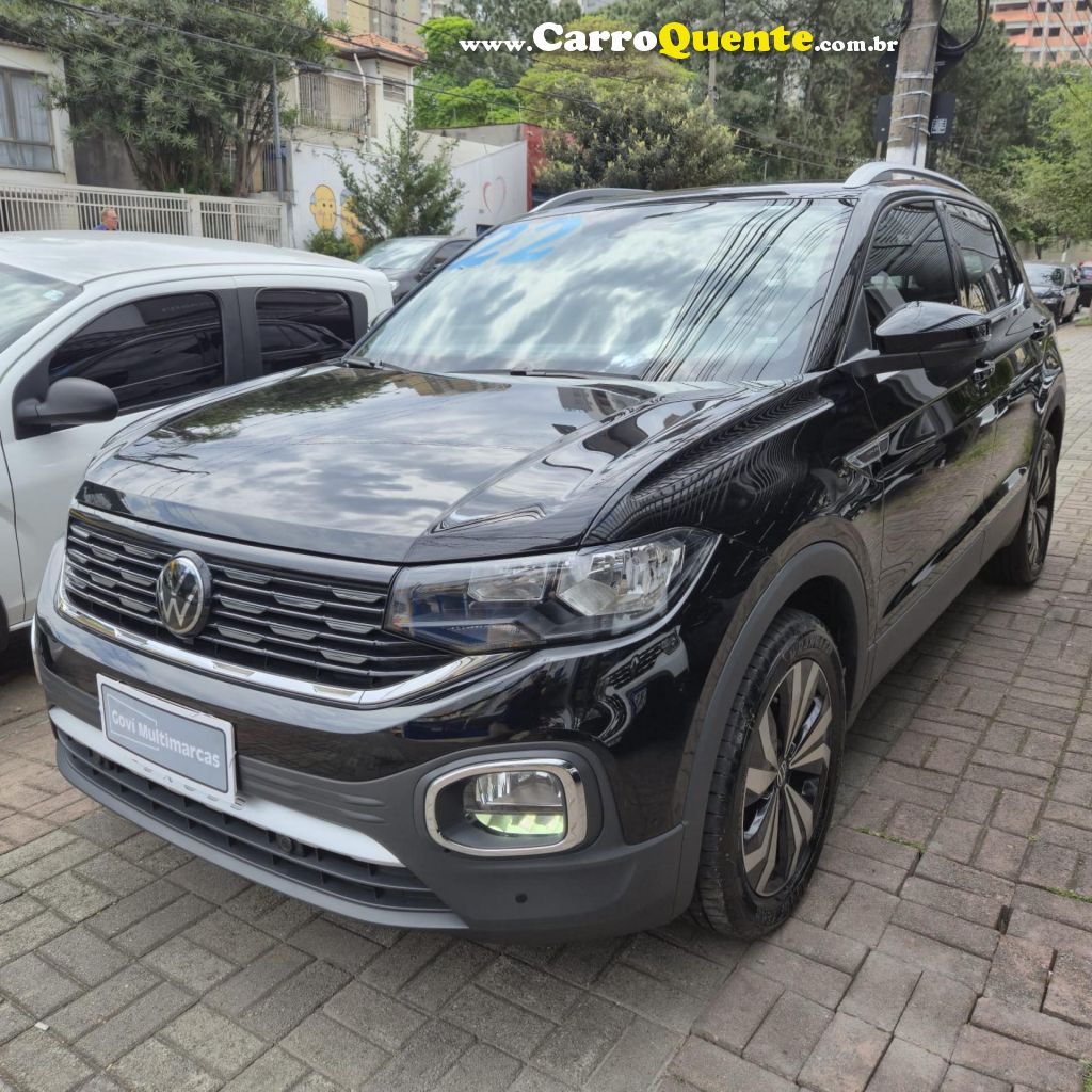 VOLKSWAGEN   T-CROSS HIG. 250 TSI 1.4 FLEX 16V 5P AUT   PRETO 2022 1.4 FLEX - Loja