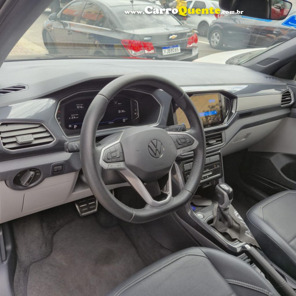 VOLKSWAGEN   T-CROSS HIG. 250 TSI 1.4 FLEX 16V 5P AUT   PRETO 2022 1.4 FLEX - Loja