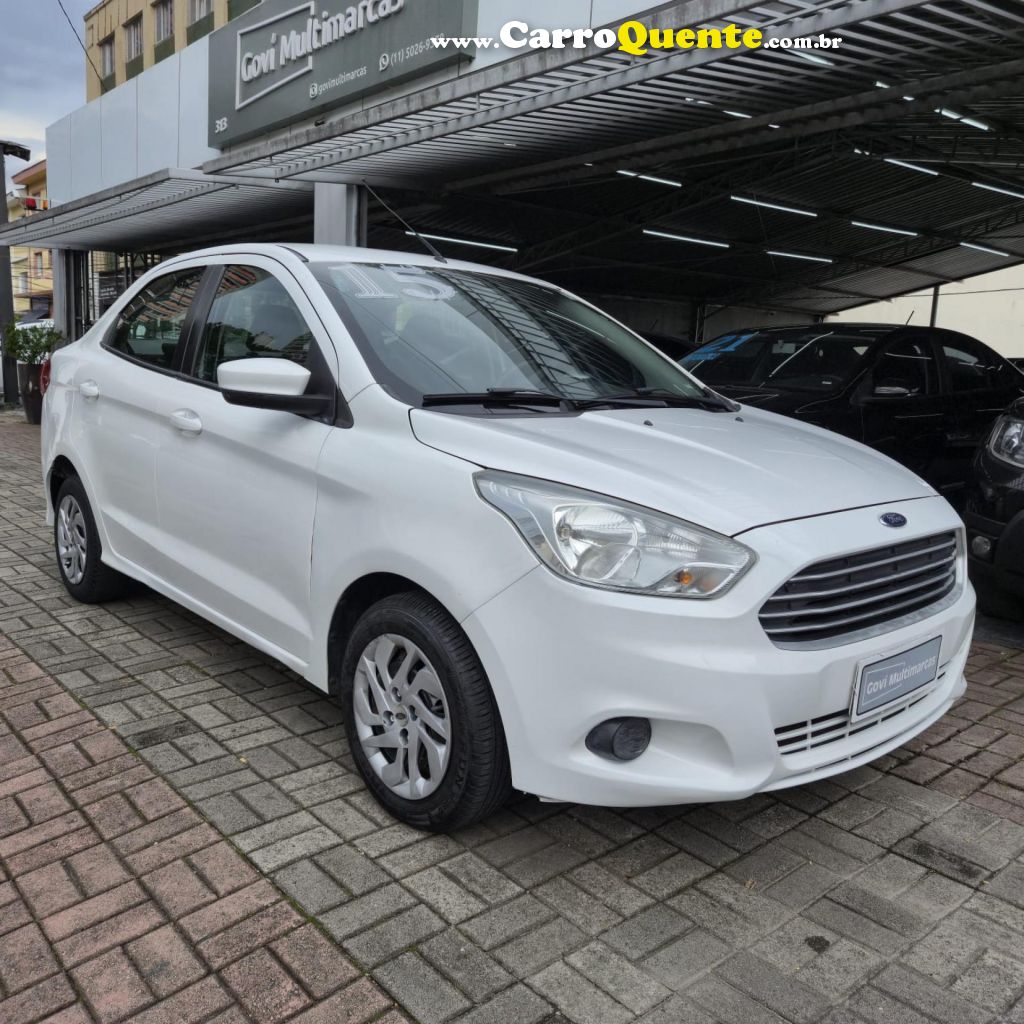 FORD   KA+ SEDAN 1.0 SESE PLUS TIVCT FLEX 4P   BRANCO 2015 1.0 FLEX - Loja