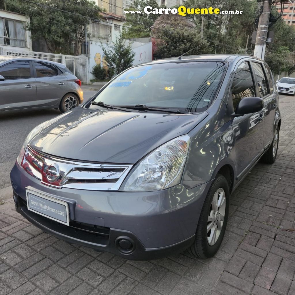 NISSAN   LIVINA S 1.8 16V FLEX FUEL AUT.   CINZA 2013 1.8 FLEX - Loja
