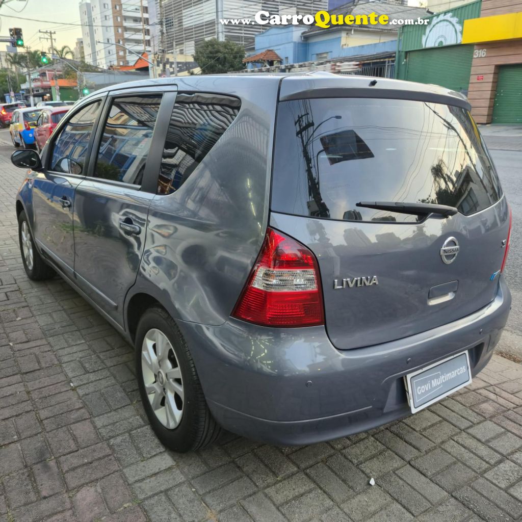 NISSAN   LIVINA S 1.8 16V FLEX FUEL AUT.   CINZA 2013 1.8 FLEX - Loja