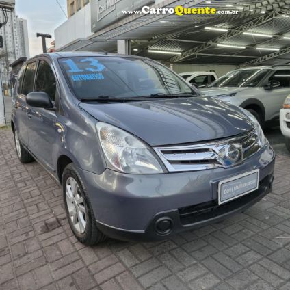 NISSAN   LIVINA S 1.8 16V FLEX FUEL AUT.   CINZA 2013 1.8 FLEX