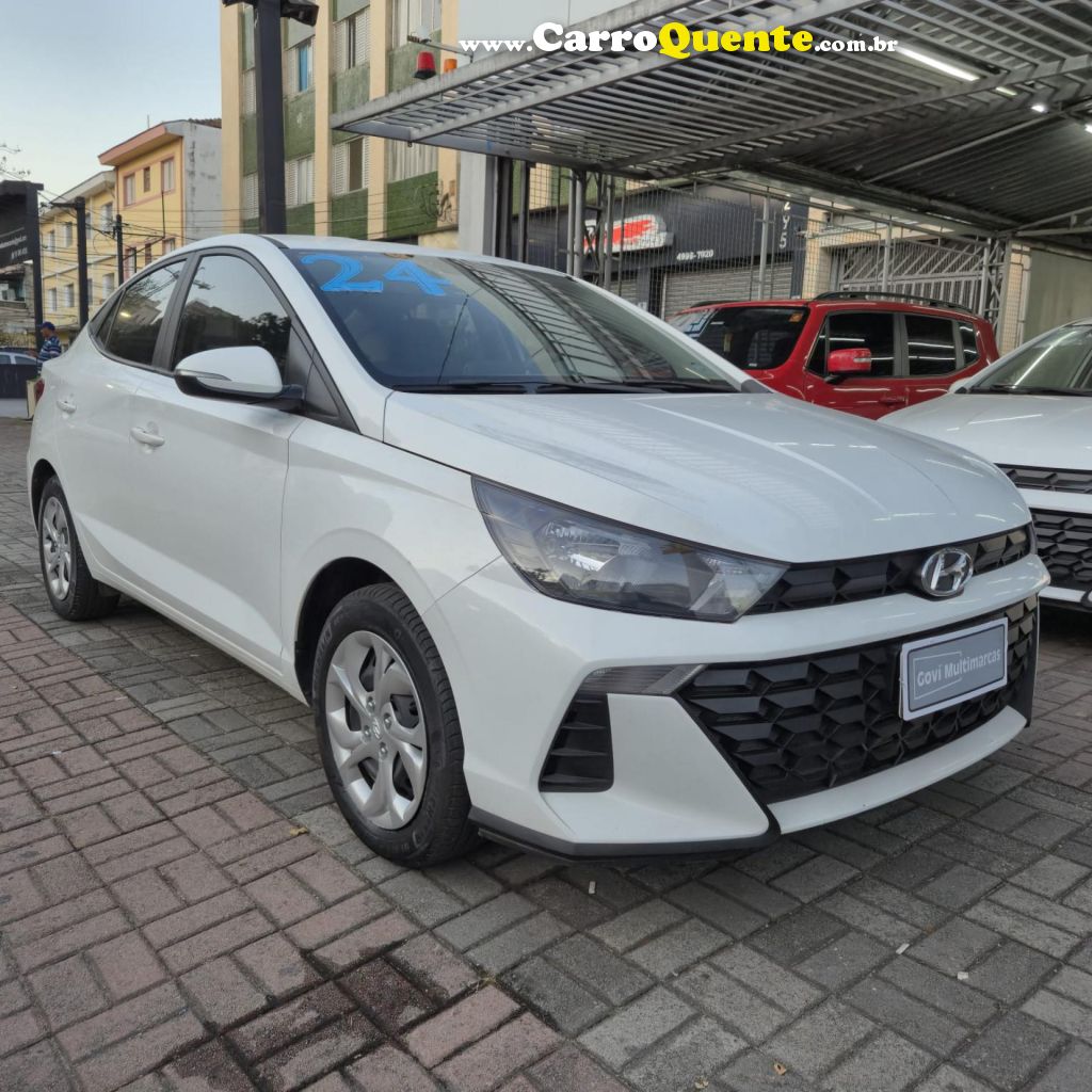 HYUNDAI   HB20S COMFORT 1.0  FLEX 12V MEC.   BRANCO 2024 1.0 FLEX - Loja