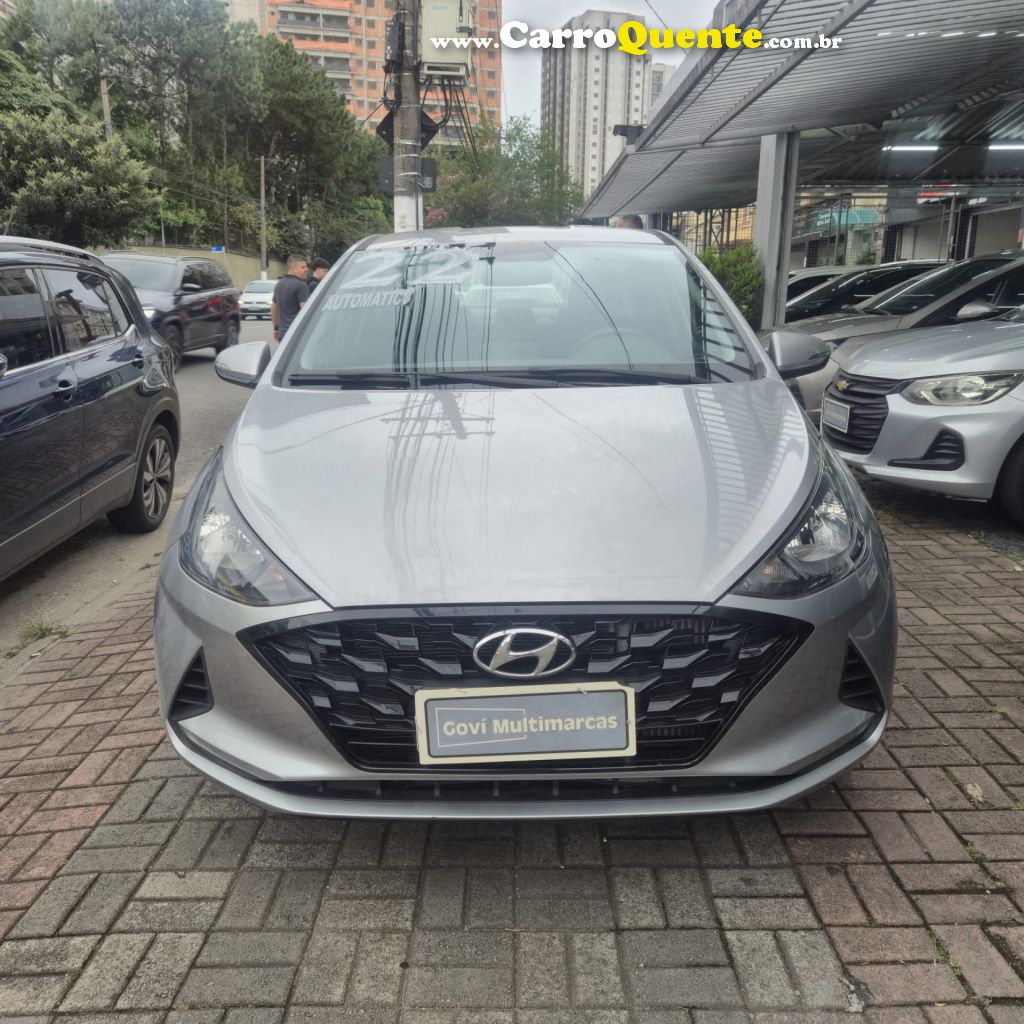 HYUNDAI   HB20S VISION 1.0 TB FLEX 12V AUT.   PRATA 2022 1.0 FLEX - Loja