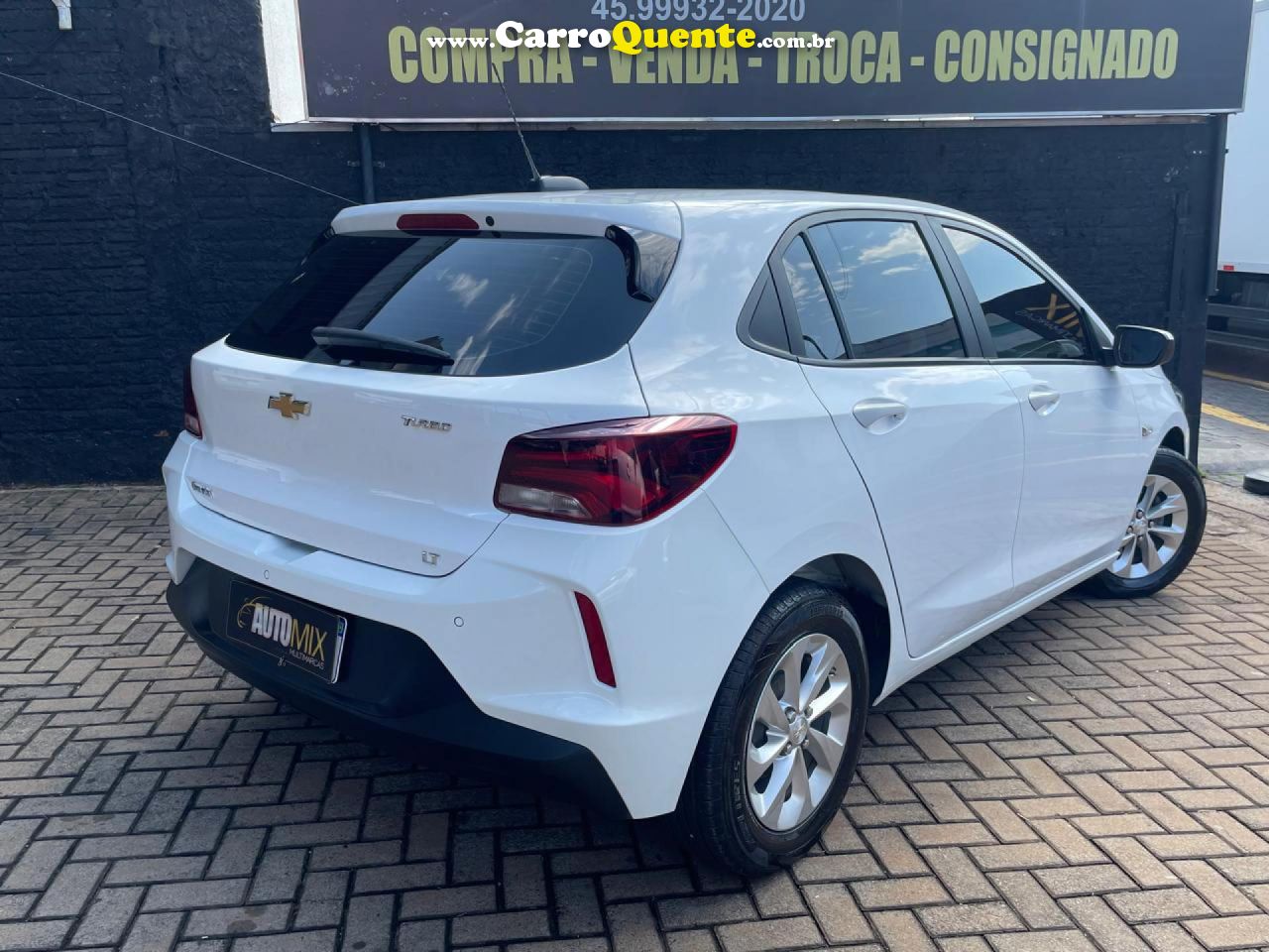 CHEVROLET   ONIX HATCH LT 1.0 12V TB FLEX 5P MEC.   BRANCO 2020 1.0 FLEX - Loja