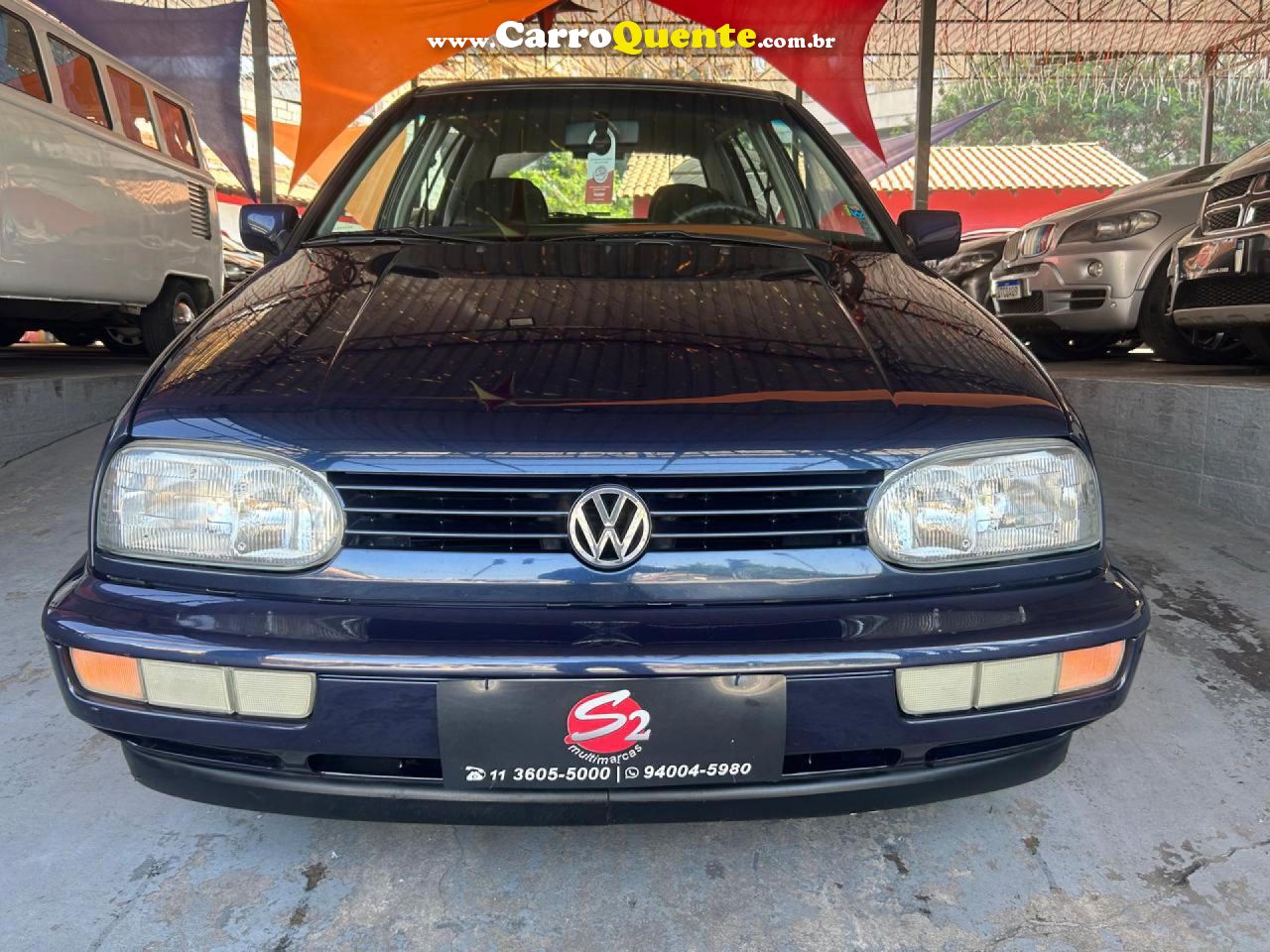 VOLKSWAGEN   GOLF GLX 2.0 4P   AZUL 1998 2.0 GASOLINA - Loja