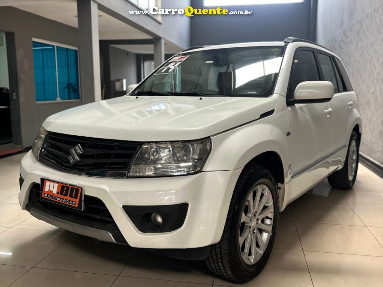SUZUKI   GRAND VITARA 2.0 16V 4X24X4 5P AUT.   BRANCO 2014 2.0 GASOLINA - Loja