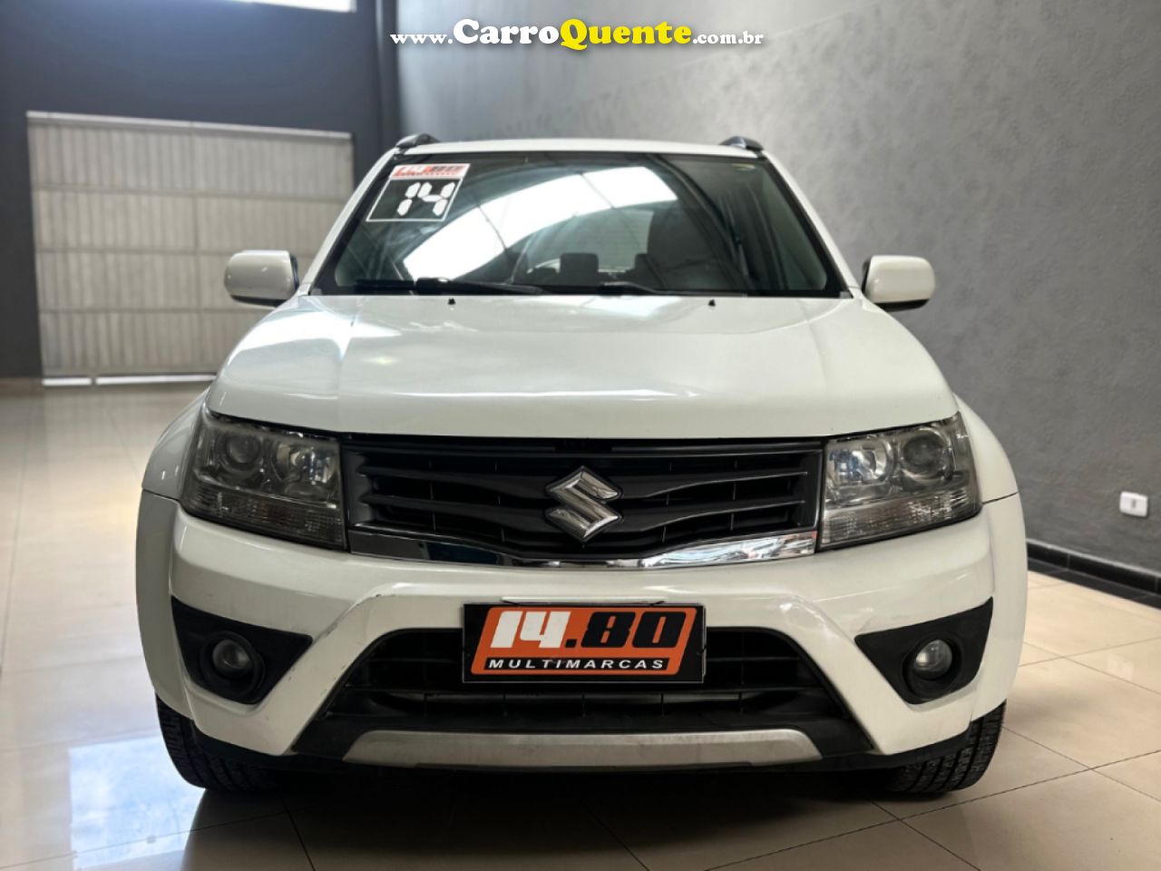 SUZUKI   GRAND VITARA 2.0 16V 4X24X4 5P AUT.   BRANCO 2014 2.0 GASOLINA - Loja