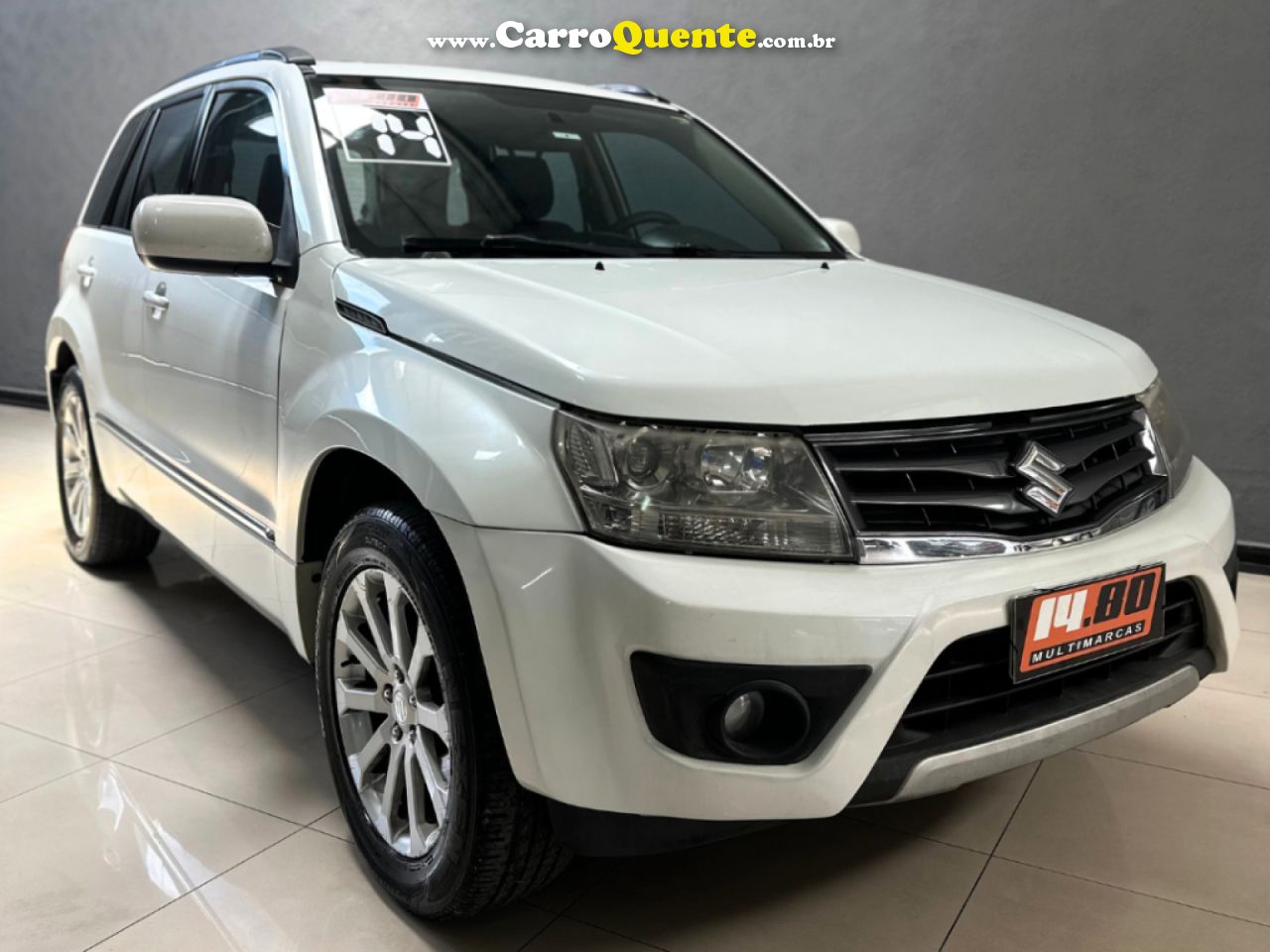 SUZUKI   GRAND VITARA 2.0 16V 4X24X4 5P AUT.   BRANCO 2014 2.0 GASOLINA - Loja