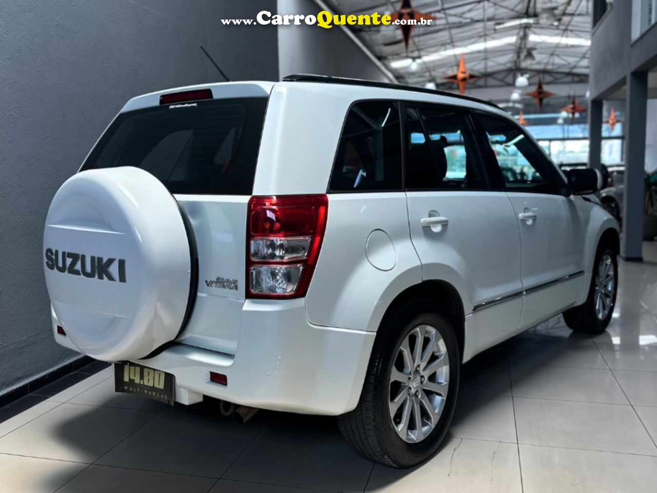 SUZUKI   GRAND VITARA 2.0 16V 4X24X4 5P AUT.   BRANCO 2014 2.0 GASOLINA - Loja
