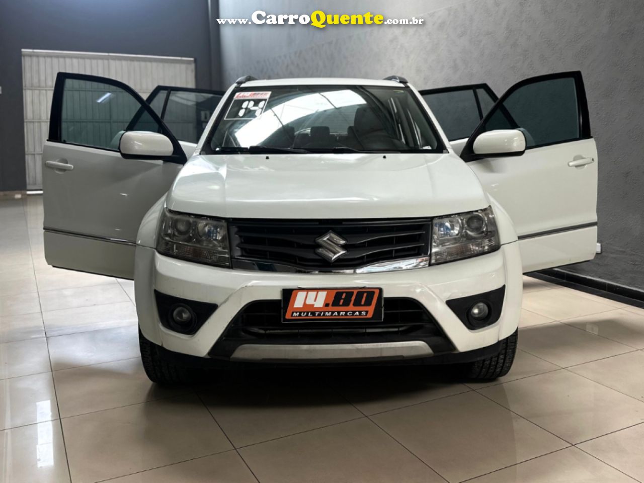 SUZUKI   GRAND VITARA 2.0 16V 4X24X4 5P AUT.   BRANCO 2014 2.0 GASOLINA - Loja
