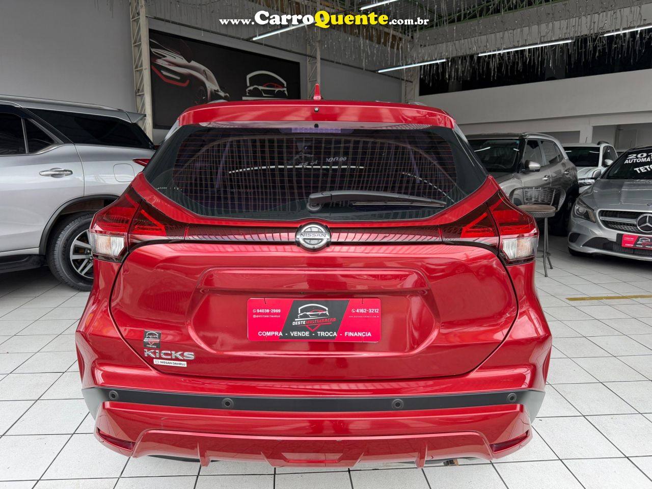NISSAN   KICKS ADVANCE 1.6 16V FLEX AUT.   VERMELHO 2022 1.6 FLEX - Loja