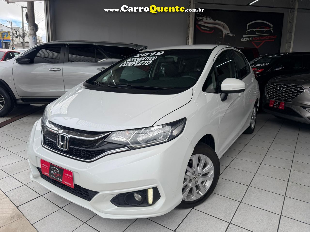 HONDA   FIT LX 1.5 FLEXONE 16V 5P AUT.   BRANCO 2019 1.5 GASOLINA - Loja