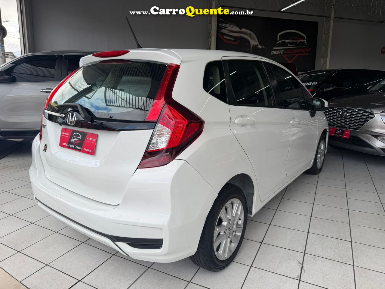 HONDA   FIT LX 1.5 FLEXONE 16V 5P AUT.   BRANCO 2019 1.5 GASOLINA - Loja