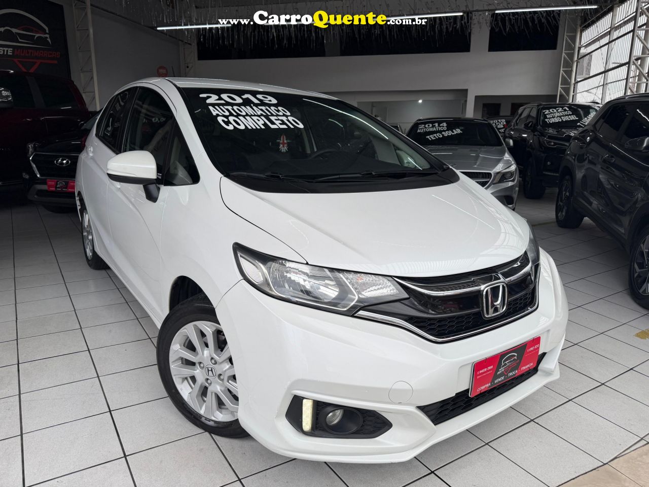 HONDA   FIT LX 1.5 FLEXONE 16V 5P AUT.   BRANCO 2019 1.5 GASOLINA - Loja