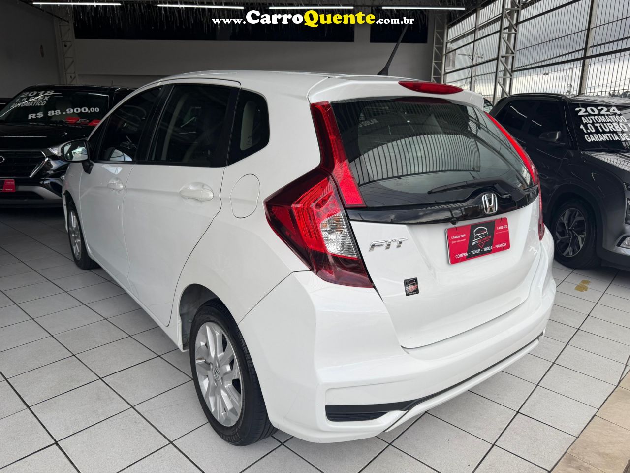 HONDA   FIT LX 1.5 FLEXONE 16V 5P AUT.   BRANCO 2019 1.5 GASOLINA - Loja