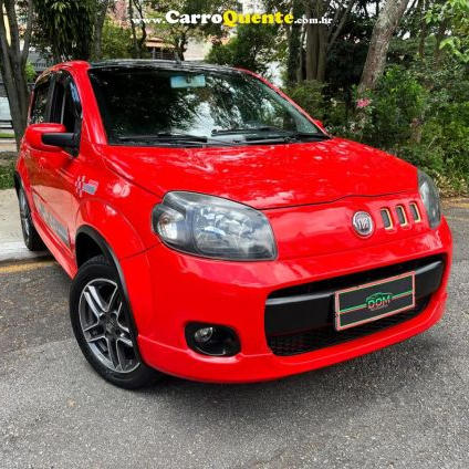 FIAT   UNO SPORTING 1.4 EVO FIRE FLEX 8V 4P   VERMELHO 2013 1.4 FLEX