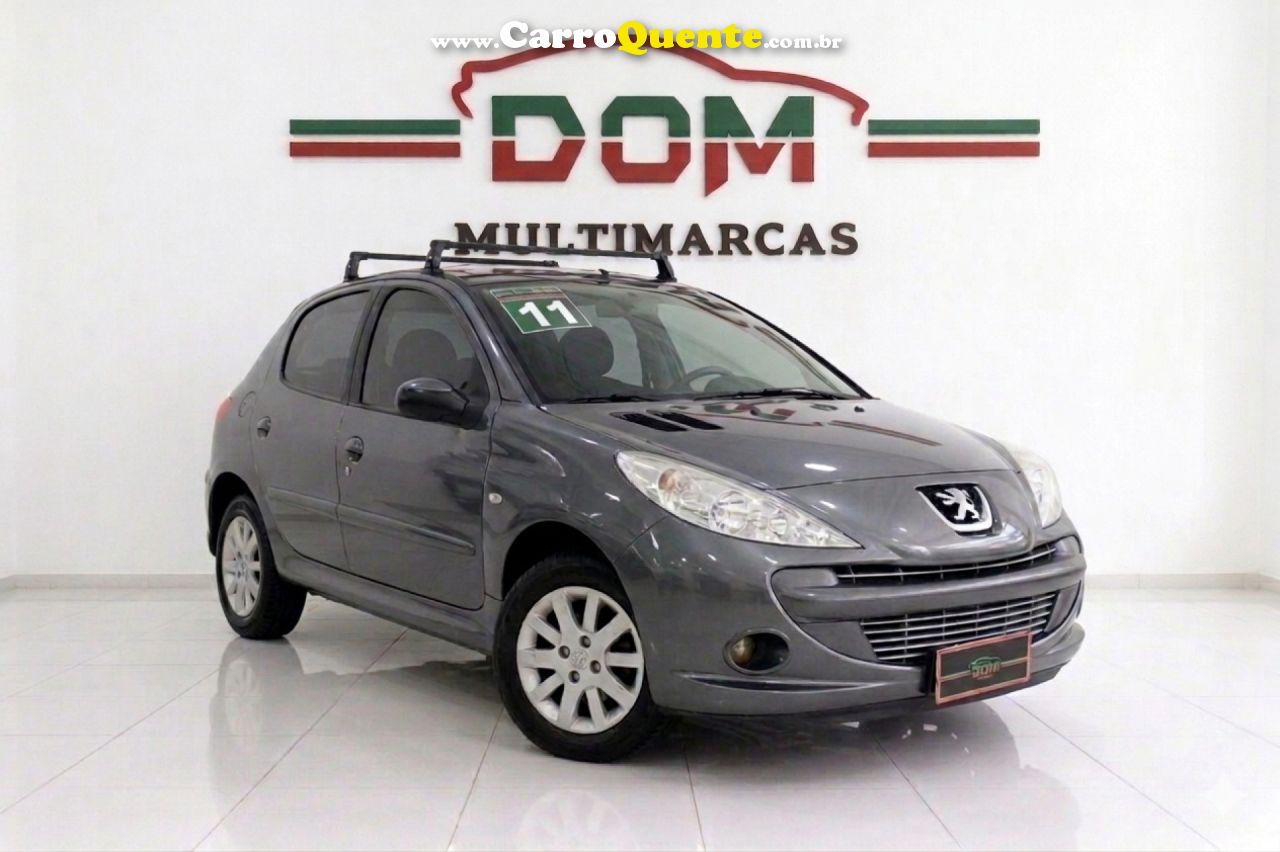 PEUGEOT   207 XS 1.6 FLEX 16V 5P AUT.   CINZA 2011 1.6 FLEX - Loja