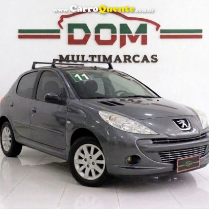 PEUGEOT   207 XS 1.6 FLEX 16V 5P AUT.   CINZA 2011 1.6 FLEX