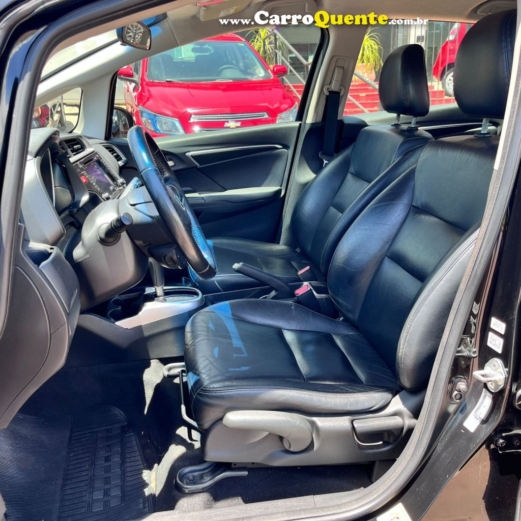 HONDA   FIT EXL 1.5 FLEXFLEXONE 16V 5P AUT   PRETO 2015 1.5 GASOLINA - Loja