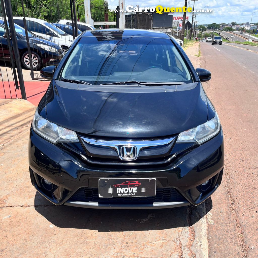 HONDA   FIT EXL 1.5 FLEXFLEXONE 16V 5P AUT   PRETO 2015 1.5 GASOLINA - Loja